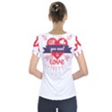 all you need is love Short Sleeve Front Detail Top View2