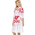 all you need is love Classy Knee Length Dress View3