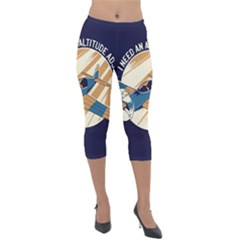 Airplane - I Need Altitude Adjustement Lightweight Velour Capri Leggings  by DinzDas