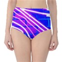 Pop Art Neon Wall Classic High-Waist Bikini Bottoms View1