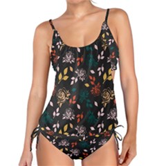 Rose Floral Tankini Set by tmsartbazaar