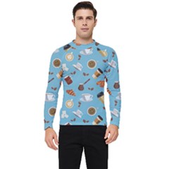 Coffee Time Men s Long Sleeve Rash Guard by SychEva