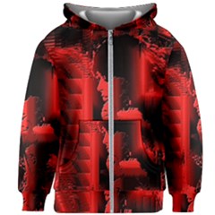 Red Light Kids  Zipper Hoodie Without Drawstring by MRNStudios