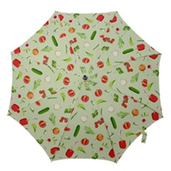 Seamless Pattern With Vegetables  Delicious Vegetables Hook Handle Umbrellas (medium) by SychEva