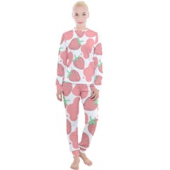 Strawberry Cow Pet Women s Lounge Set by Magicworlddreamarts1