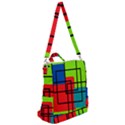 Colorful Rectangle boxes Crossbody Backpack View2