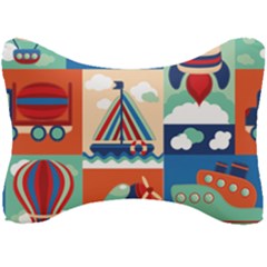 Travel With Love Seat Head Rest Cushion by designsbymallika