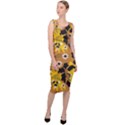 Folk flowers art pattern  Sleeveless Pencil Dress View3