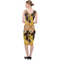 Folk flowers art pattern  Sleeveless Pencil Dress View4