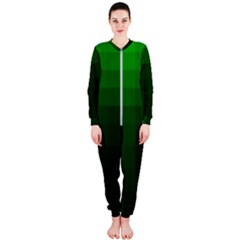 Zappwaits-green Onepiece Jumpsuit (ladies)  by zappwaits