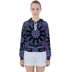 Framed Mandala Women s Tie Up Sweat by MRNStudios