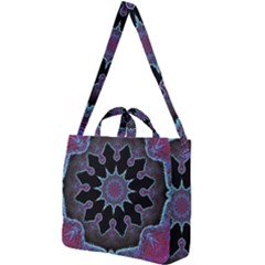 Framed Mandala Square Shoulder Tote Bag by MRNStudios