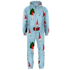 Funny Mushrooms Go About Their Business Hooded Jumpsuit (men)  by SychEva