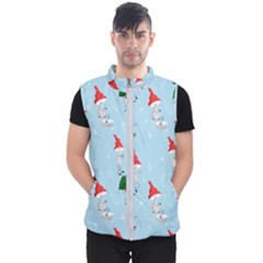 Funny Mushrooms Go About Their Business Men s Puffer Vest by SychEva