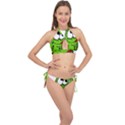 Cactus Cross Front Halter Bikini Set View1