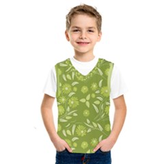 Folk Flowers Art Pattern  Kids  Basketball Tank Top by Eskimos