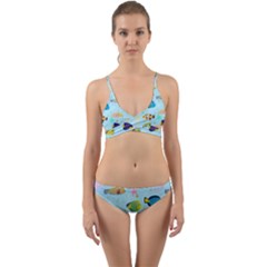 Underwater World Wrap Around Bikini Set by SychEva