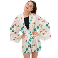 Underwater World Long Sleeve Kimono by SychEva