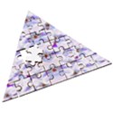 Love To The Flowers In A Beautiful Habitat Wooden Puzzle Triangle View3