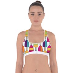 Popsicle Cross Back Hipster Bikini Top  by snackkingdom