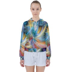 Colorful Thoughts Women s Tie Up Sweat by WolfepawFractals