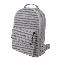 Mixed Gray Striped Ethnic Seamless Pattern Flap Pocket Backpack (large) by dflcprintsclothing