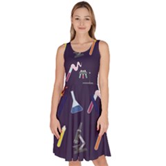 Flasks Knee Length Skater Dress With Pockets by sonyawrites