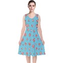 Protons and Neutrons V-Neck Midi Sleeveless Dress  View1