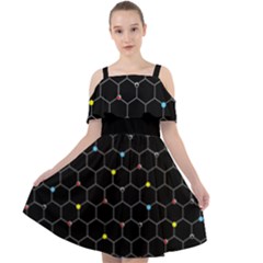 Atoms Cut Out Shoulders Chiffon Dress by sonyawrites