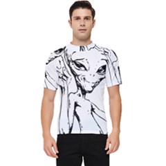 Paul Alien Men s Short Sleeve Rash Guard by KenArtShop