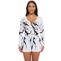 Paul Alien Long Sleeve Boyleg Swimsuit by KenArtShop