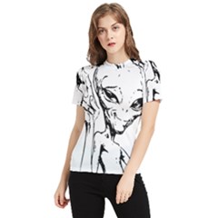 Paul Alien Women s Short Sleeve Rash Guard by KenArtShop