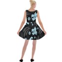 Folk flowers pattern Velvet Skater Dress View2