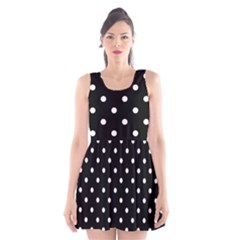 1950 Black White Dots Scoop Neck Skater Dress by SomethingForEveryone