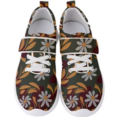 Folk Flowers Pattern Floral Surface Design Men s Velcro Strap Shoes by Eskimos