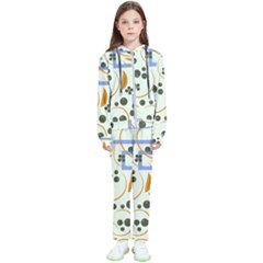 Folk Flowers Pattern Floral Surface Design Kids  Tracksuit by Eskimos