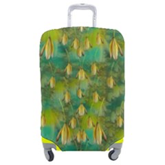 Love To The Flowers And Colors In A Beautiful Habitat Luggage Cover (medium) by pepitasart