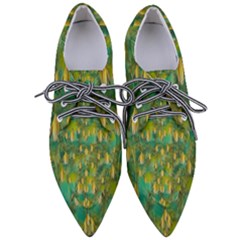 Love To The Flowers And Colors In A Beautiful Habitat Pointed Oxford Shoes by pepitasart