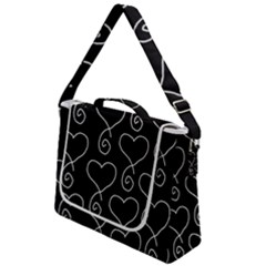 White Outlined Hearts Box Up Messenger Bag by SomethingForEveryone