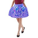 Root Humanity Bar And Qr Code Combo in Purple and Blue A-Line Pocket Skirt View1