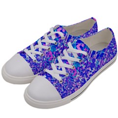 Root Humanity Bar And Qr Code Combo In Purple And Blue Men s Low Top Canvas Sneakers by WetdryvacsLair