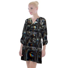 Power Up Open Neck Shift Dress by MRNStudios