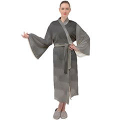 Wonderful Gradient Shades 2 Maxi Velour Kimono by PatternFactory