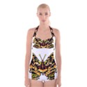 Bigcat Butterfly Boyleg Halter Swimsuit  View1