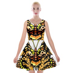 Bigcat Butterfly Velvet Skater Dress by IIPhotographyAndDesigns