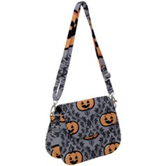 Pumpkin Pattern Saddle Handbag by NerdySparkleGoth