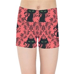 Cat Pattern Kids  Sports Shorts by NerdySparkleGoth