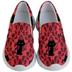 Cat Pattern Kids Lightweight Slip Ons by NerdySparkleGoth