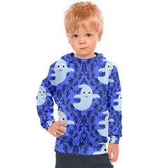 Ghost Pattern Kids  Hooded Pullover by NerdySparkleGoth