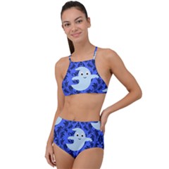 Ghost Pattern High Waist Tankini Set by NerdySparkleGoth